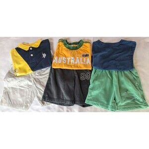 Boys Size 2T Summer Clothing Lot 6 Piece Carter's Polo Children's Place